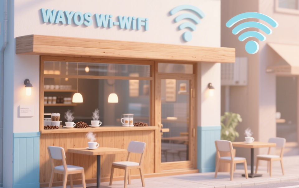 街角咖啡的美，搭 WAYOS 无线 WiFi 的纯
